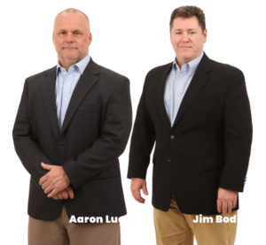 Aaron Luck and Jim Bodin workplace injury attorneys for McPhillips Shinbaum LLP