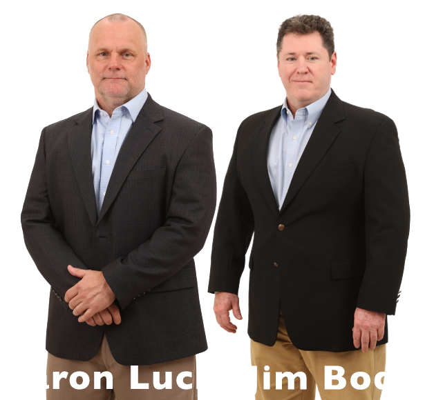 Aaron Luck and Jim Bodin workplace injury attorneys for McPhillips Shinbaum LLP